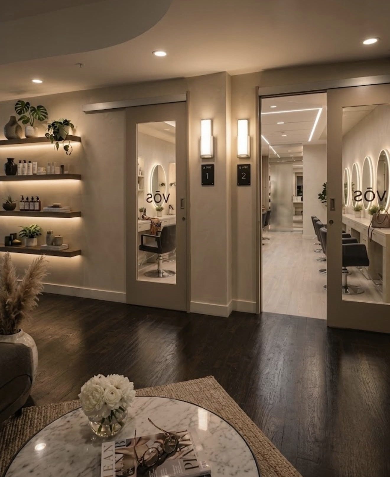 VŌS private suites and luxury interior